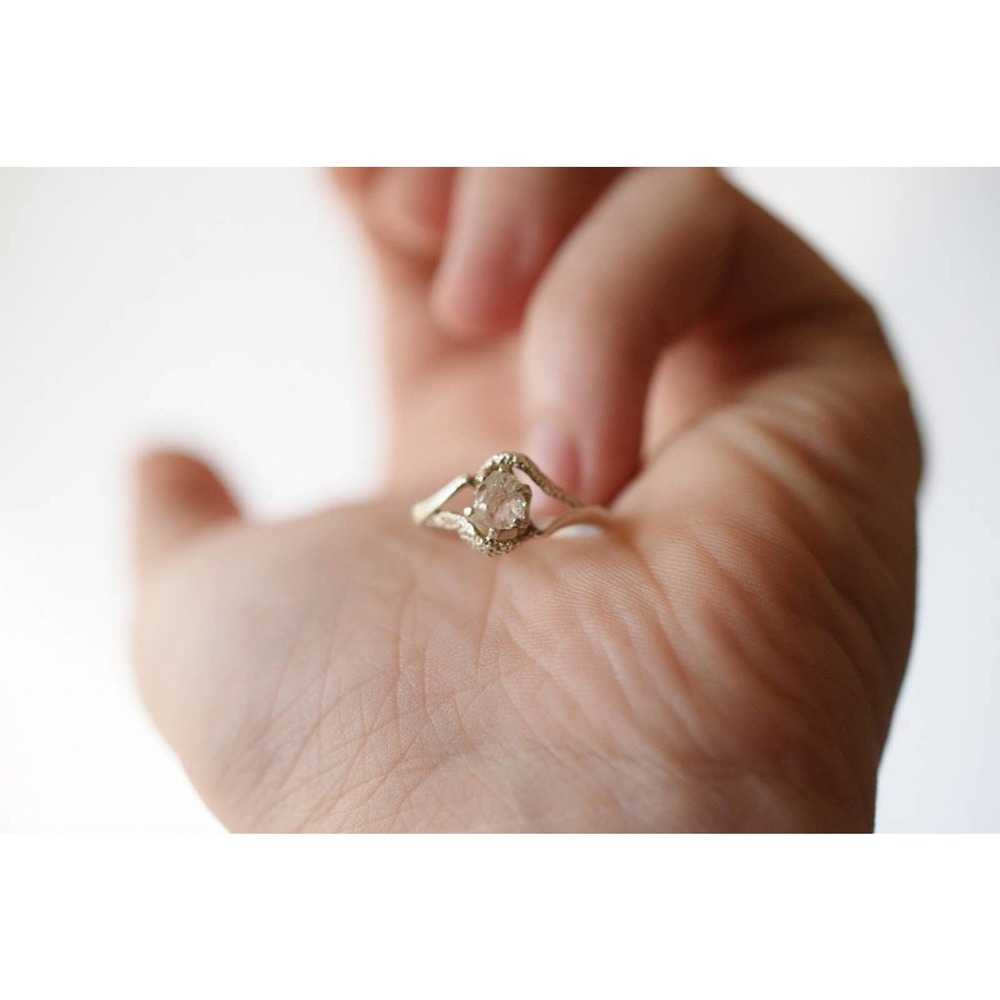 Unique Engagement Ring, Solid Sterling Silver, An… - image 5